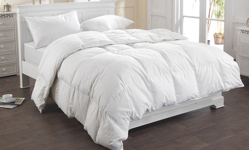 Image 1: Edredón de plumón de ganso auténtico