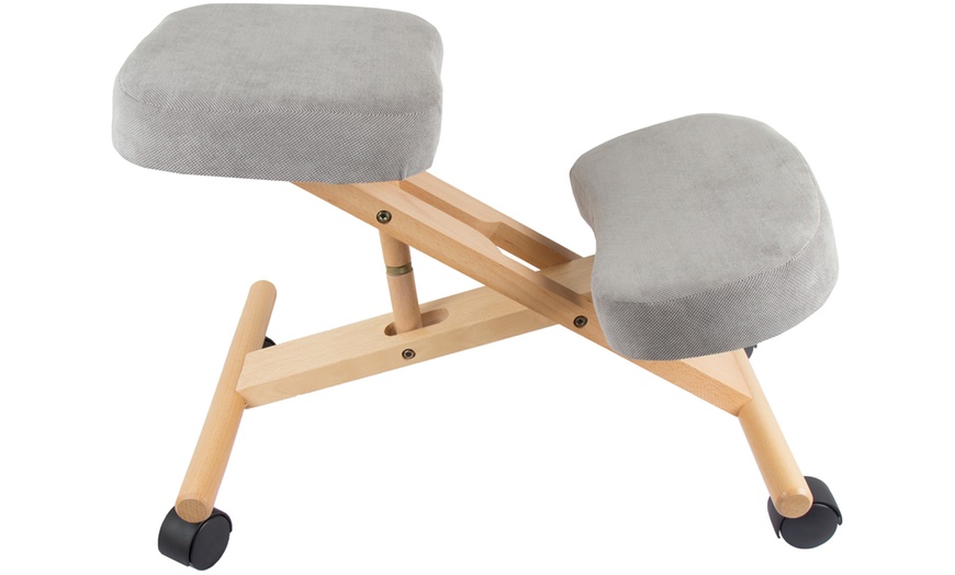 Image 3: Pro 11 Wellbeing Adjustable Kneeling Posture Chair