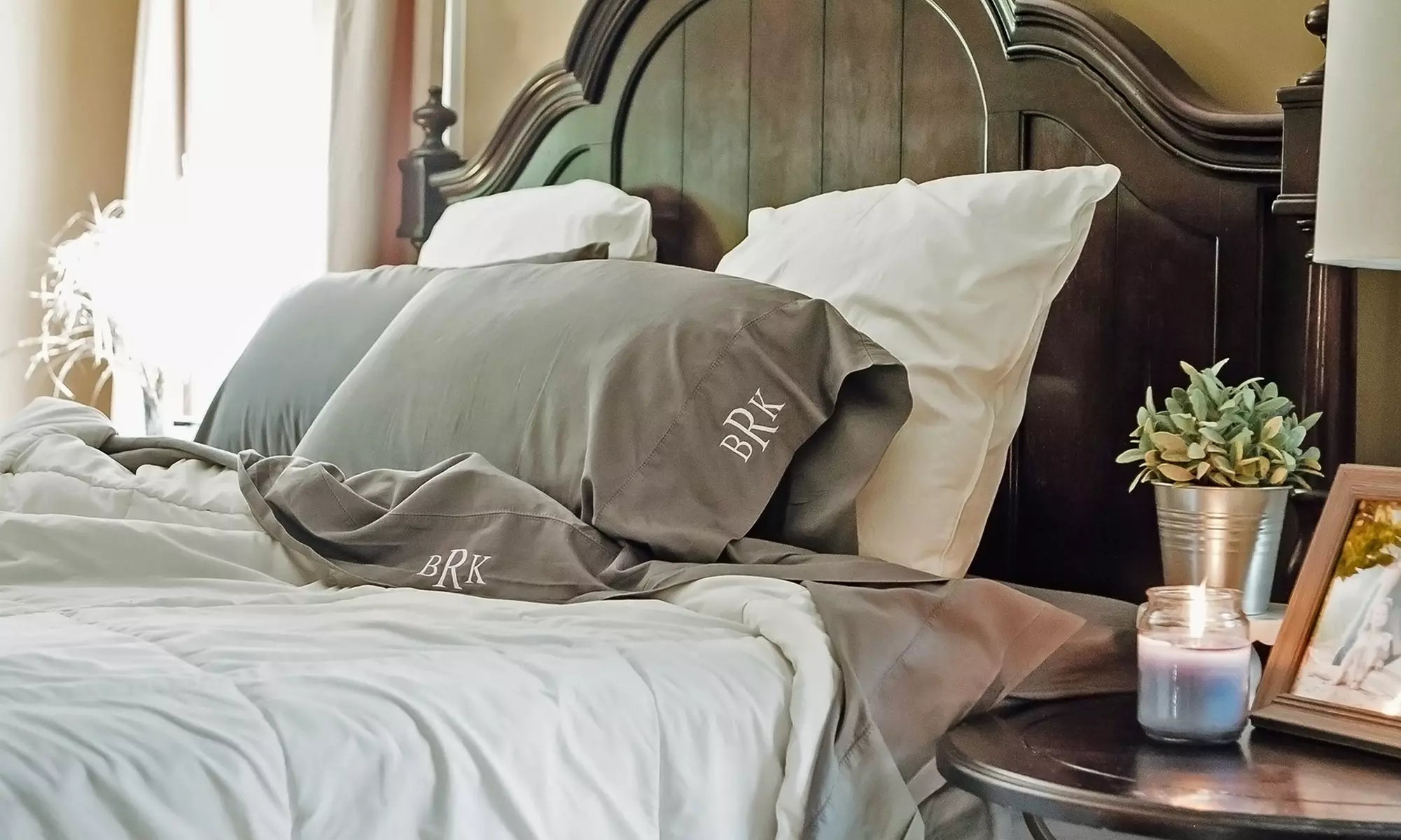 Custom Monogrammed Bedding Sheets & Pillow Cases (Up to 42% Off) - Primary Image