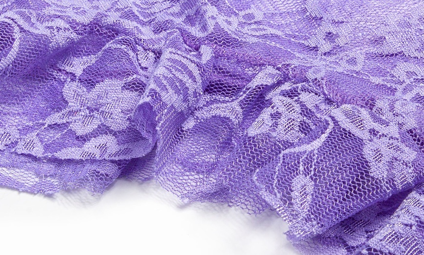 Image 5: Women Sexy Babydoll Lingerie Lace Pajama Set