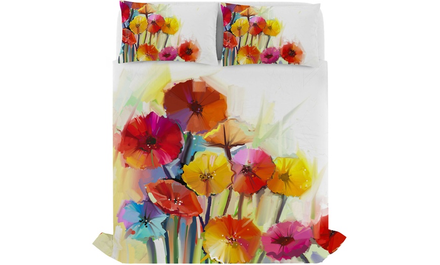 Image 10: Parure letto matrimoniale Sogni d'Autore in 100% cotone Made in Italy