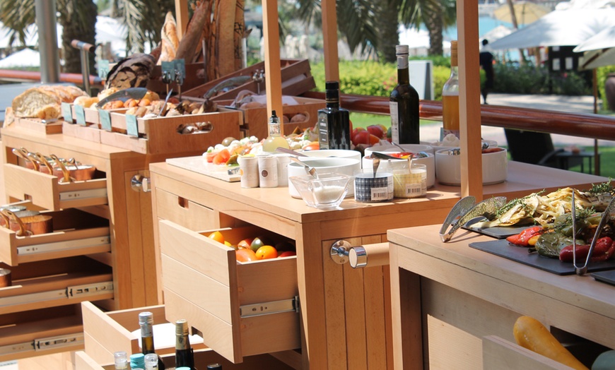 Pool, Beach and BBQ Lunch Buffet at 5* Le Meridien - Latest Recipe at Le  Meridien Mina Seyahi Beach Resort & Marina | Groupon