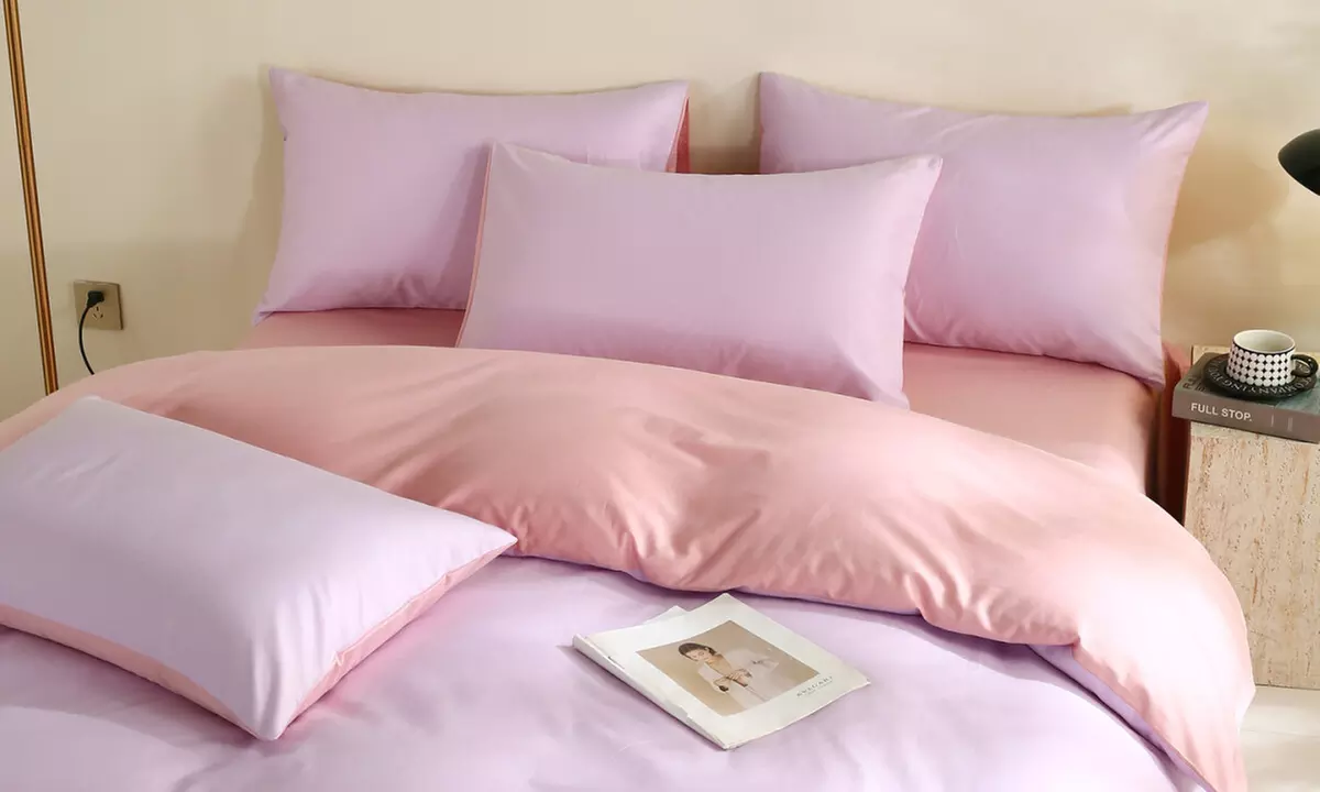 Reversible Pure Cotton Pillowcase Pair