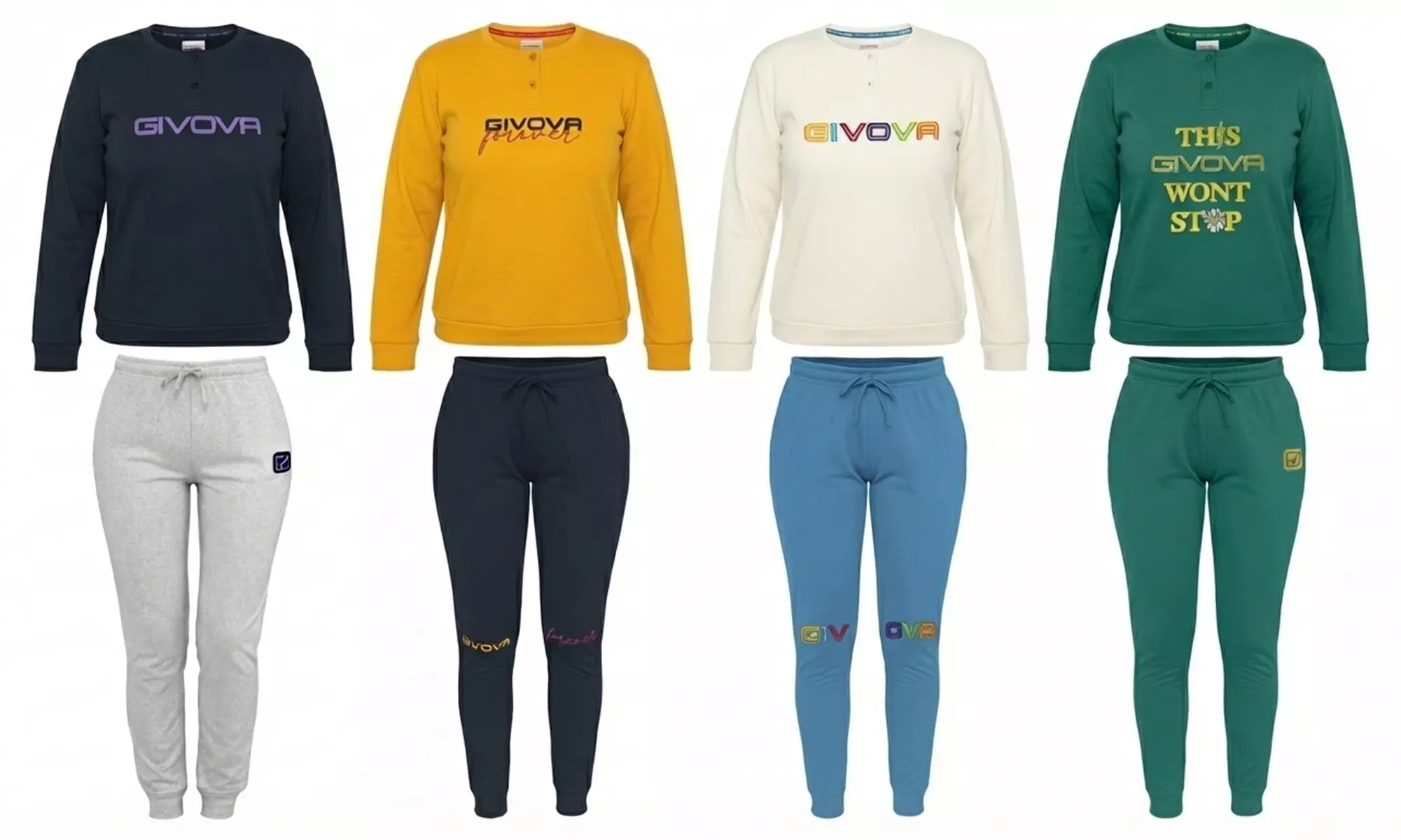 Pigiama da donna Givova in cotone