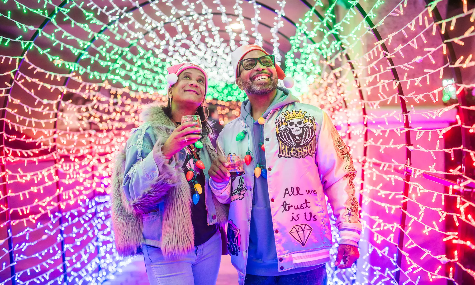 Holiday Lights and Wine Walk Adventure for Two at Coastal Christmas