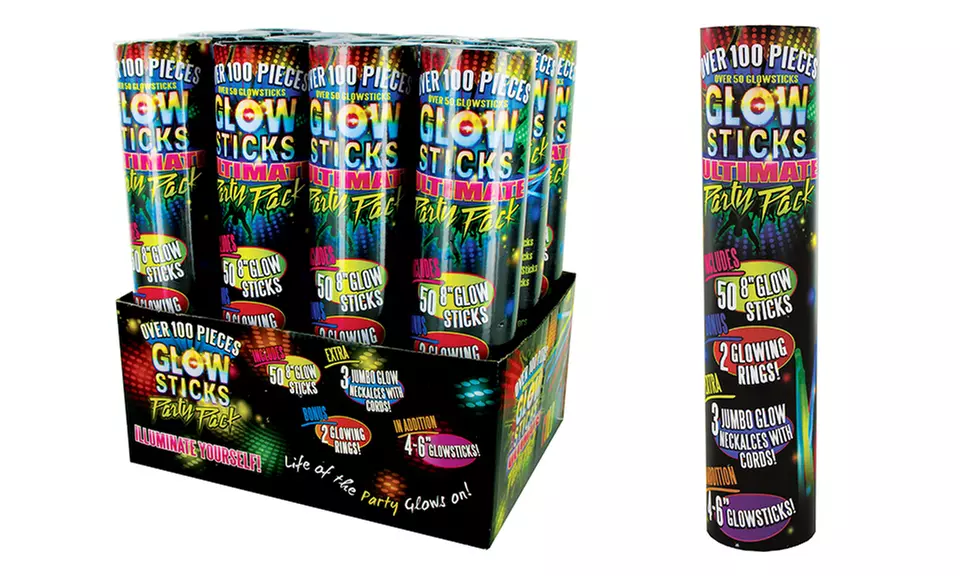 Glow Sticks Ultimate Party Pack (100-Piece) - Primary Image