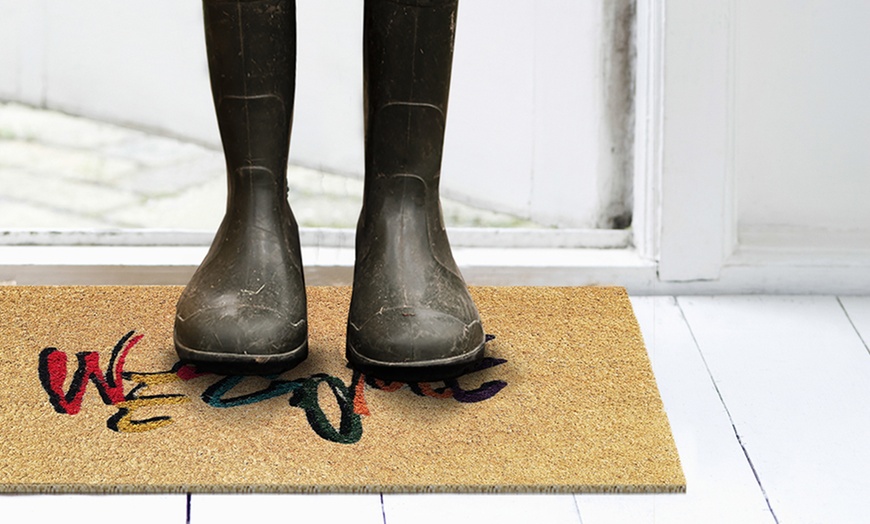 Image 74: Antislip kokosnoot deurmat