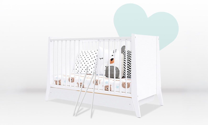 Image 9: Lit à barreaux évolutif 60 x 120 cm "Timeo" en bois