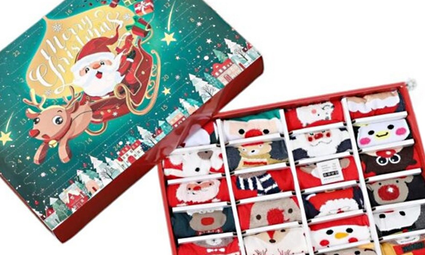 Image 4: Christmas Colourful Socks Advent Calendar