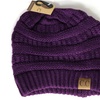 Image 2: Cheveux Corp. Women's Solid Classic CC Beanie