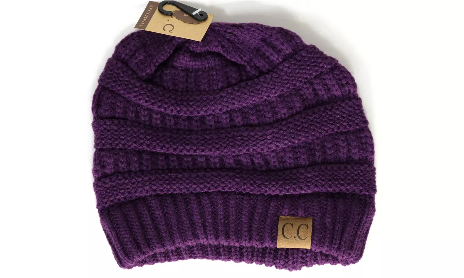 Cheveux Corp. Women's Solid Classic CC Beanie