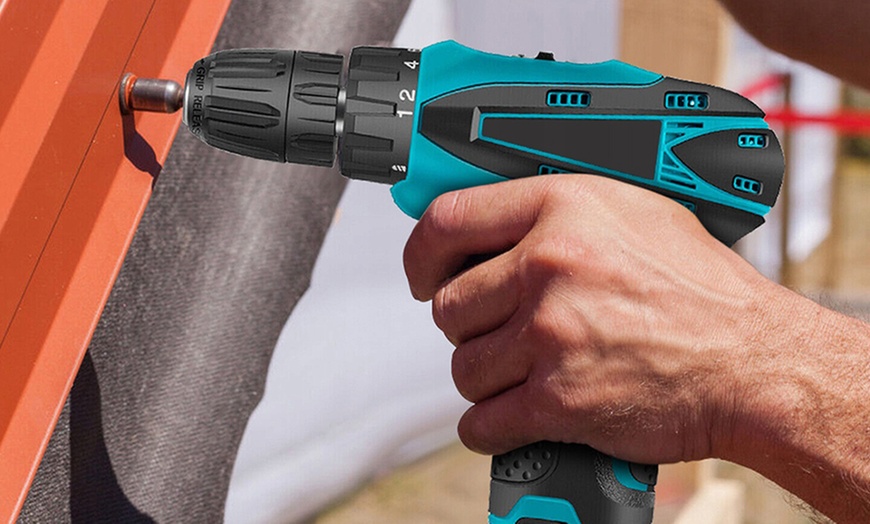 Image 2: Kit sans fil perceuse-visseuse à percussion et meuleuse d'angle 18 V