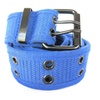 Image 12: High Quality Men Women Unisex 2 Holes Grommet Stitched Military Web Canvas Belt