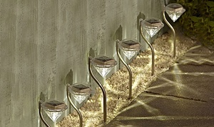 LED Solar Diamond Stake Lights