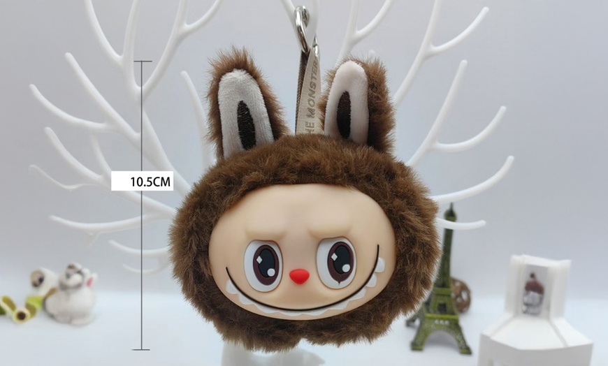 Image 10: Labubu Inspired Plush Keychain Dolls