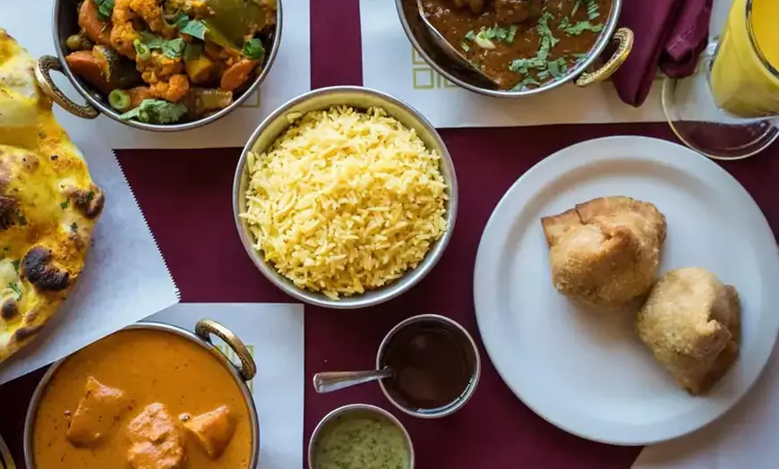 Image 2: Four-Course Vegetarian Indian Meal With a Drink Each For Two or Four
