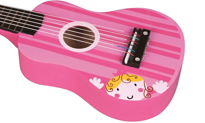 Image 9: Lelin Kids' Wooden Guitar