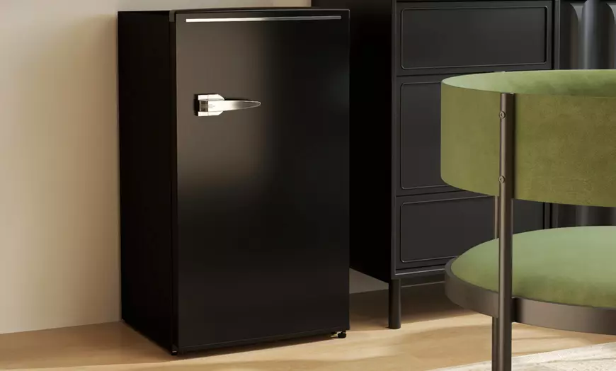 Image 8: Homcom Under Counter Fridge 85L Small Retro Refrigerator