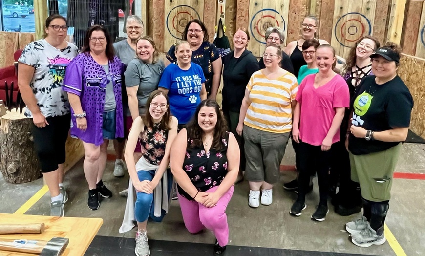 Image 2: Master Your Aim with a Fun Axe Throwing Session