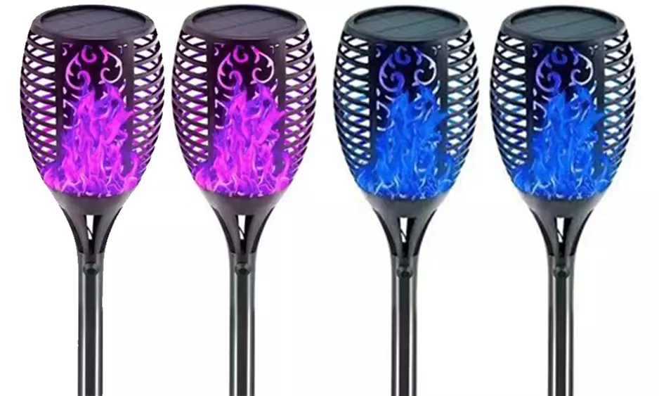 1, 2 ou 4 lampes torches solaires