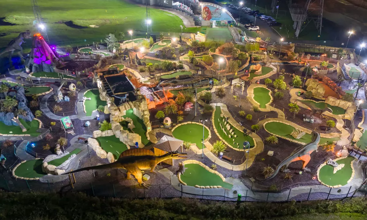 Adventure Golf Fun with Pizza and Drinks Included for Two