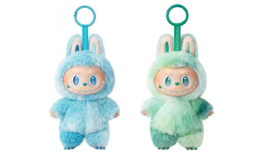 Image 3: Porte-clés peluche inspirée de l'univers Labubu