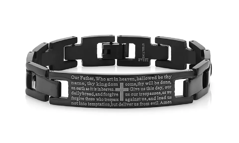 Mens Prayer Bracelets in English or Spanish DS
