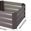 Image 7: Brown Metal Open-Bottom Raised Garden Bed