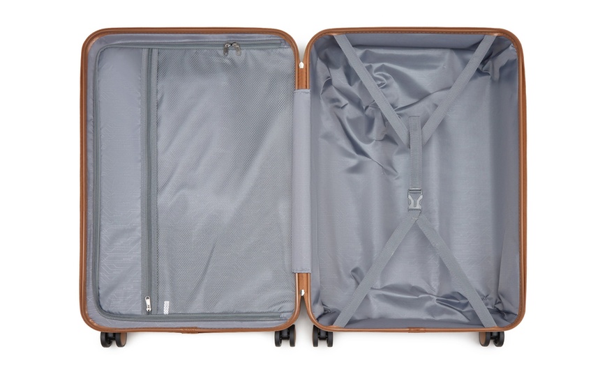 Image 4: Lot valise et sac de voyage marron bleu marine