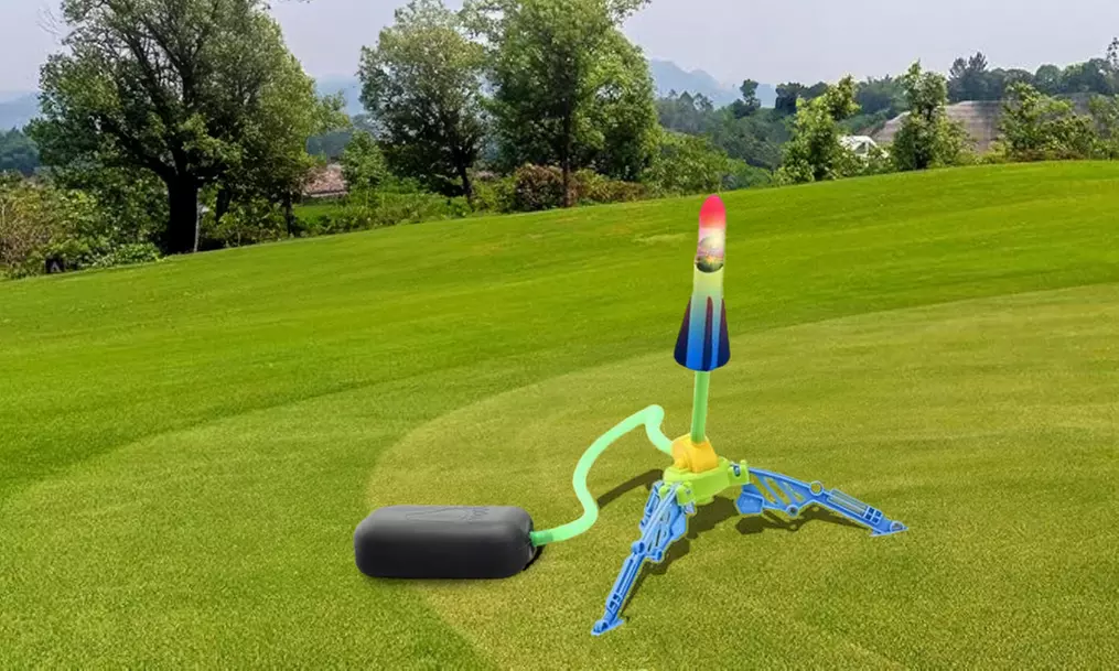 Liger Toy Rocket Launcher 5 LED Foam Rockets with an Airplane - Primary Image