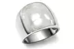 Womens High Polished Stainless Steel Classic Tapered Band Fashion Ring - Second Medium
