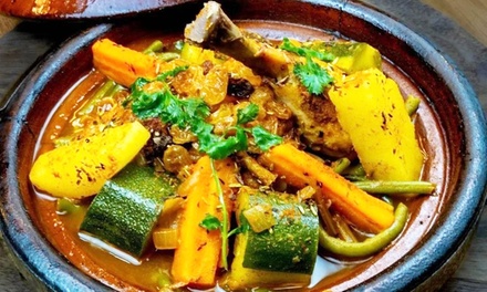 Pour 2 personnes : couscous ou tajine au choix et dessert au choix