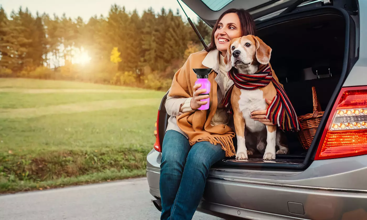 iMounTEK 500ml Pet Travel Water Bottle Dog Drink Cup & Water Dispenser