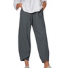 Image 3: Womens Elastic Waist Loose Pants 