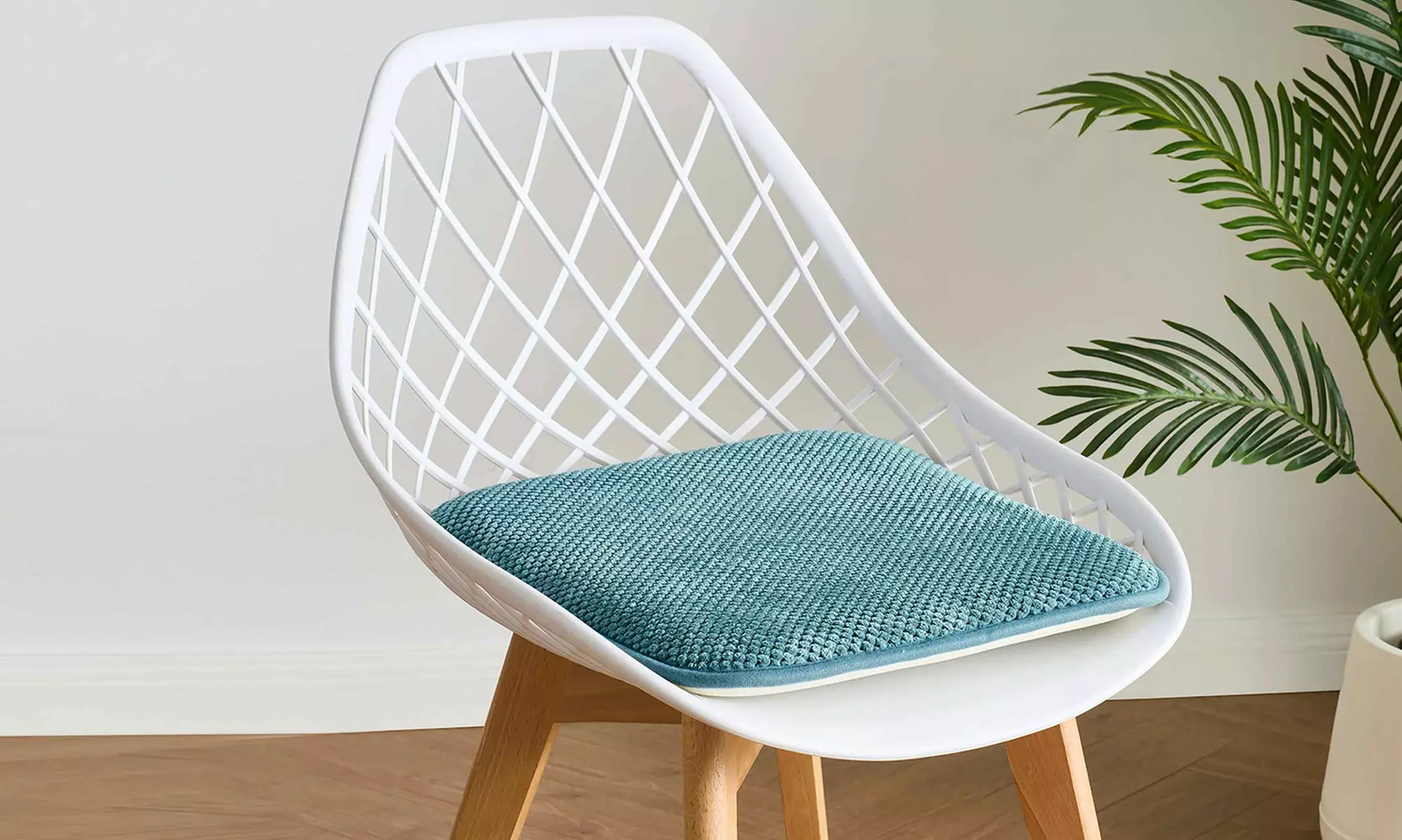 Dan River Two-Pack Memory Foam Non-Slip 16" x 16'' Chair Cushion Pad