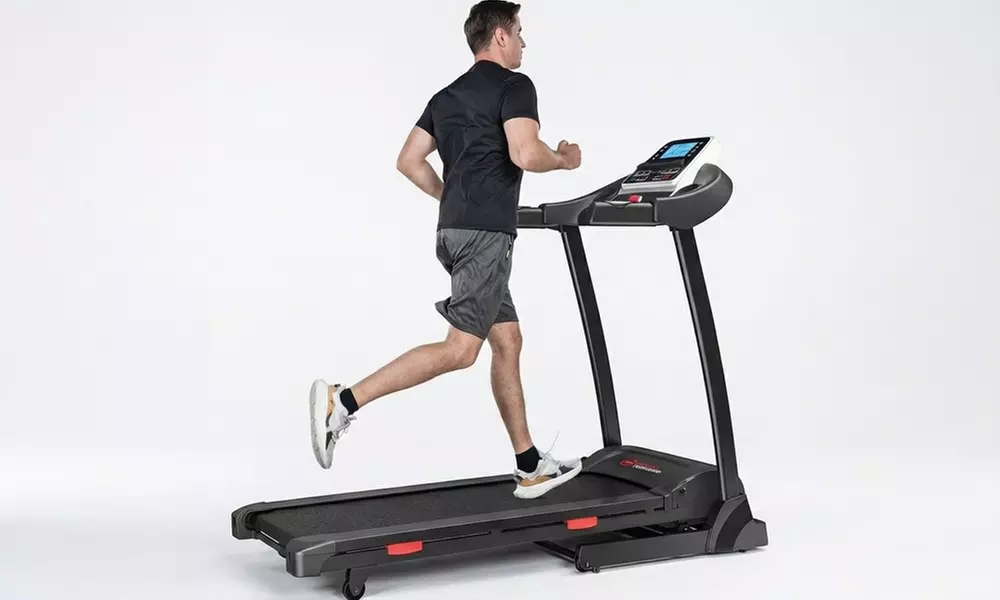 Foldable Fitness Treadmill with 18 Programs and Auto Incline