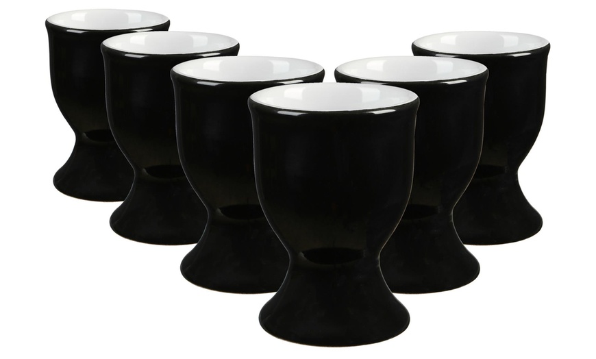 Image 2: Pack of Six Argon Tableware Glazed Egg Cups
