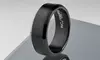 Men's Black Plated Stainless Steel Satin and High Polished Ring