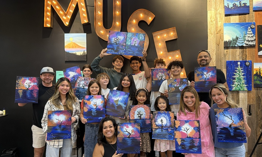 Image 7: Paint and Sip Experience for Two or Four at Muse Paintbar: Nashville