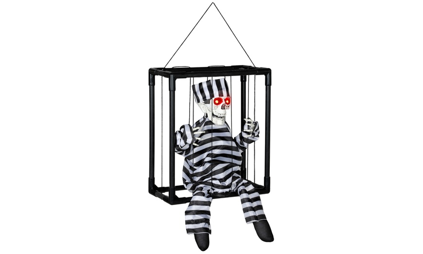 Image 5: Outsunny Voice-Activated Halloween Animatronics