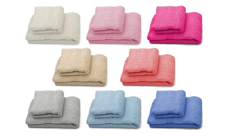 Set di 2 asciugamani Nuvola Home Collection disponibili in vari colori