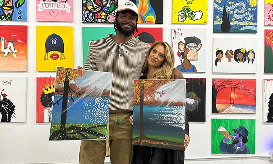 Image 3: Paint & Sip Experiences at LA's Celebrity Creative Hub