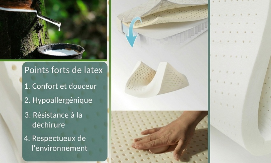 Image 4: Matelas Perle : mémoire de forme, ressorts ensachés et latex, Sampur 