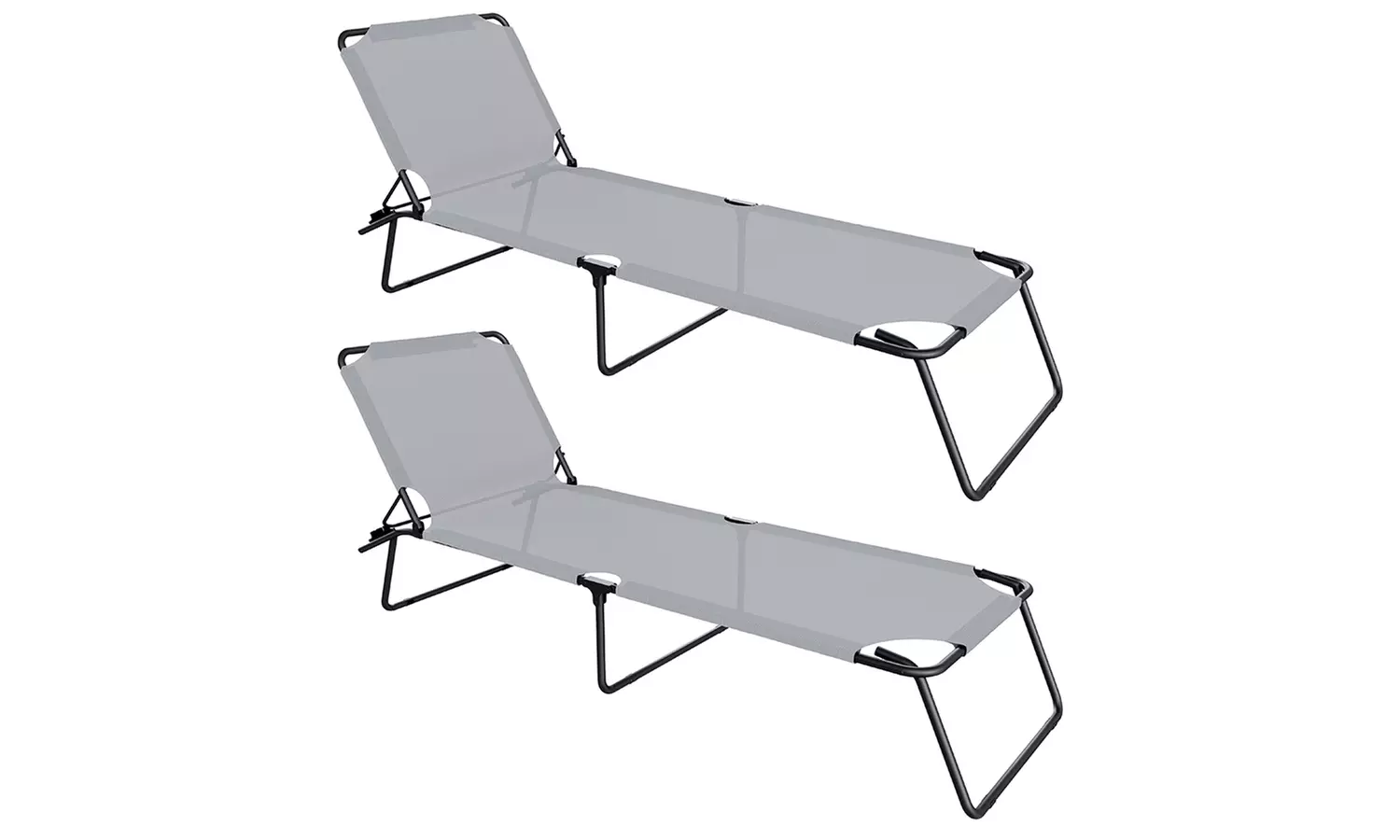 1 o 2 lettini pieghevoli prendisole senza tettuccio