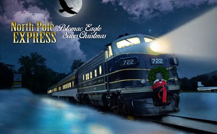 75-Minute Journey on the North Pole Express with Milk & Cookies for One Youth (Ages 2-16) - North Pole Express at Potomac Eagle Scenic Railroad