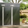 Image 9: Outdoor Garden Compact Metal Storage Shed