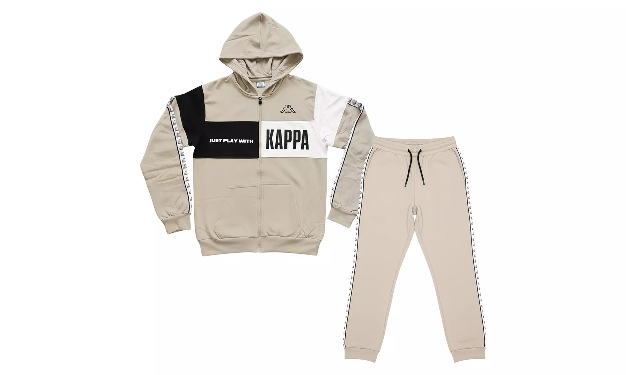 Tuta Kappa ragazzo in cotone felpato