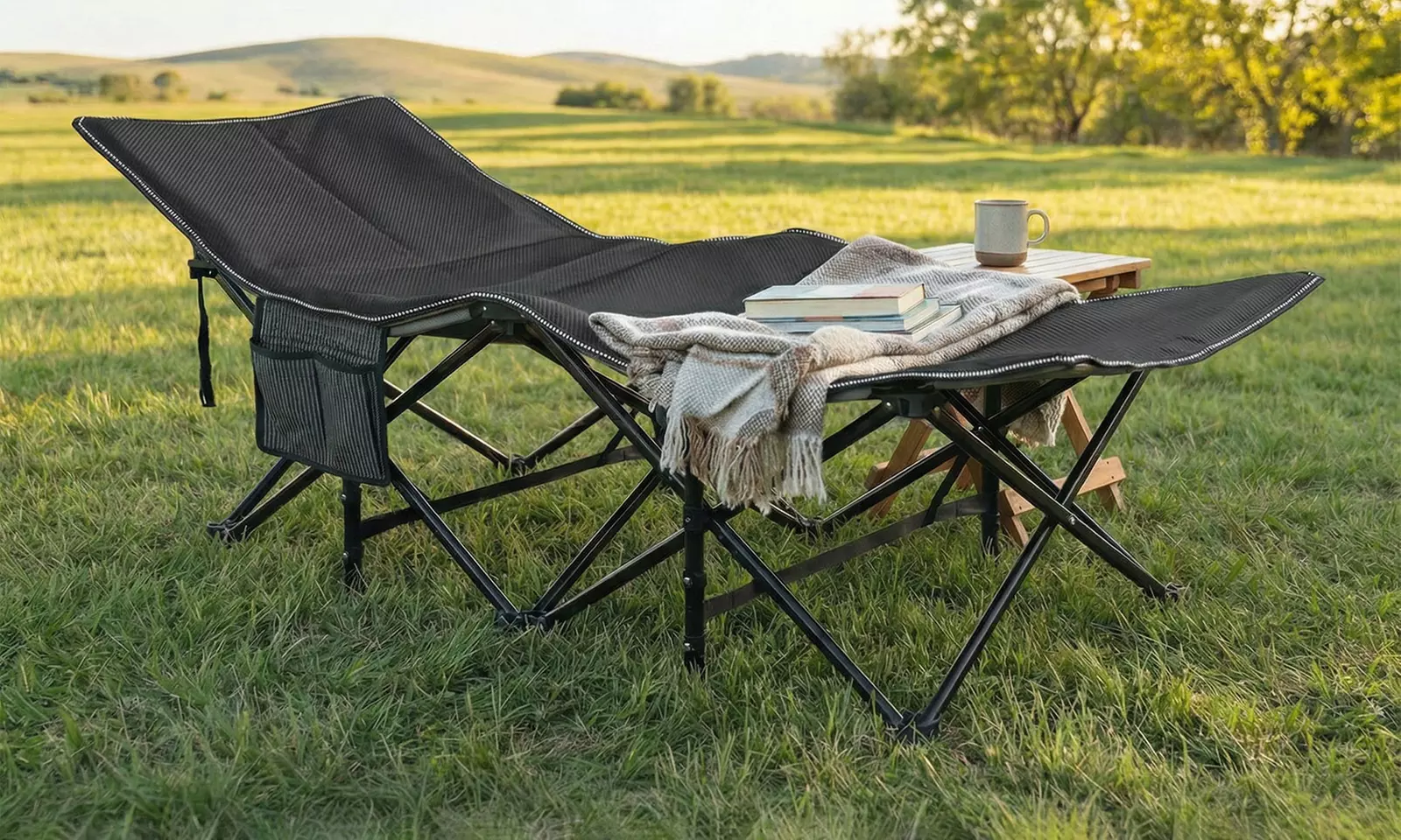 Levede Heavy Duty Portable Folding Camping Bed With Carry Bag