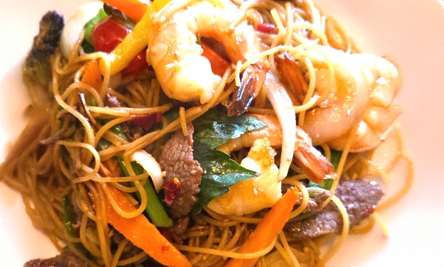 Image 2: 3-Course Dinner for 2 or 4: One Appetizer, Entree, Dessert, and More