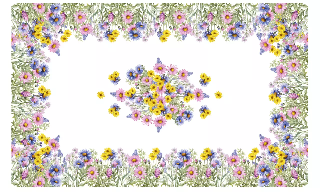 Tovaglia digitale in tessuto Panama